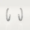 Brincos Etincelle De Cartier, Modelo Pequeno – Ouro Branco, Diamantes – Cartier