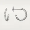 Brincos Etincelle De Cartier, Modelo Pequeno – Ouro Branco, Diamantes – Cartier