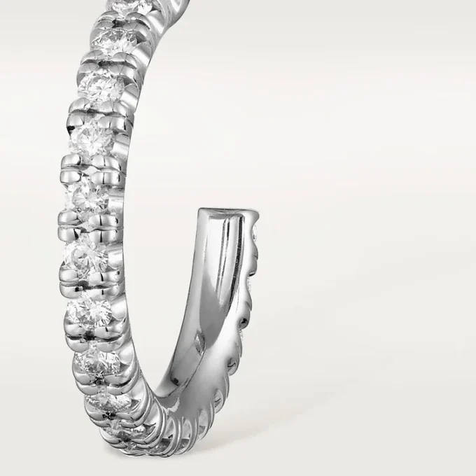 Brincos Etincelle De Cartier, Modelo Pequeno – Ouro Branco, Diamantes – Cartier