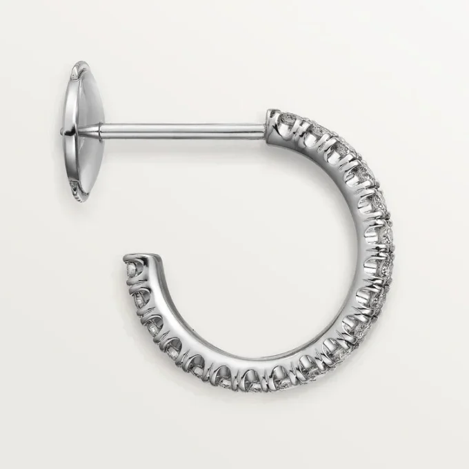 Brincos Etincelle De Cartier, Modelo Pequeno – Ouro Branco, Diamantes – Cartier