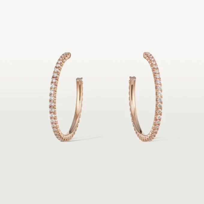 Brincos Etincelle De Cartier – Ouro rosa, diamantes – Cartier