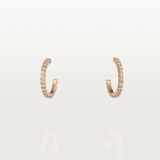 Brincos Etincelle De Cartier – Ouro rosa, diamantes – Cartier