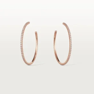 Brincos Etincelle De Cartier – Ouro rosa, diamantes – Cartier