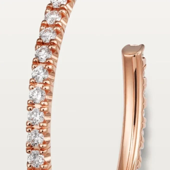 Brincos Etincelle De Cartier – Ouro rosa, diamantes – Cartier