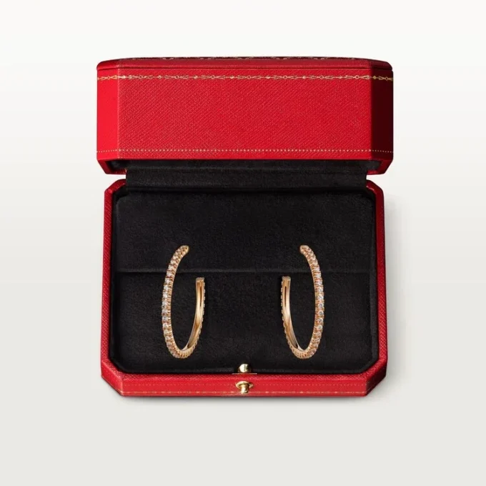 Brincos Etincelle De Cartier – Ouro rosa, diamantes – Cartier