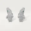 Brincos Faune Et Flore De Cartier, pavé