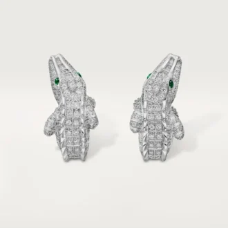 Brincos Faune Et Flore De Cartier, pavé