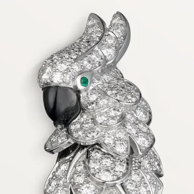 Brincos Faune Et Flore De Cartier, pavé