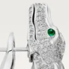 Brincos Faune Et Flore De Cartier, pavé