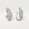 Brincos Faune Et Flore De Cartier, pavé