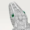 Brincos Faune Et Flore De Cartier, pavé