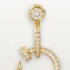 Brincos Juste Un Clou, duplos, com pavé