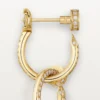 Brincos Juste Un Clou, duplos, com pavé