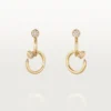 Brincos Juste Un Clou, Duplos, Diamantes