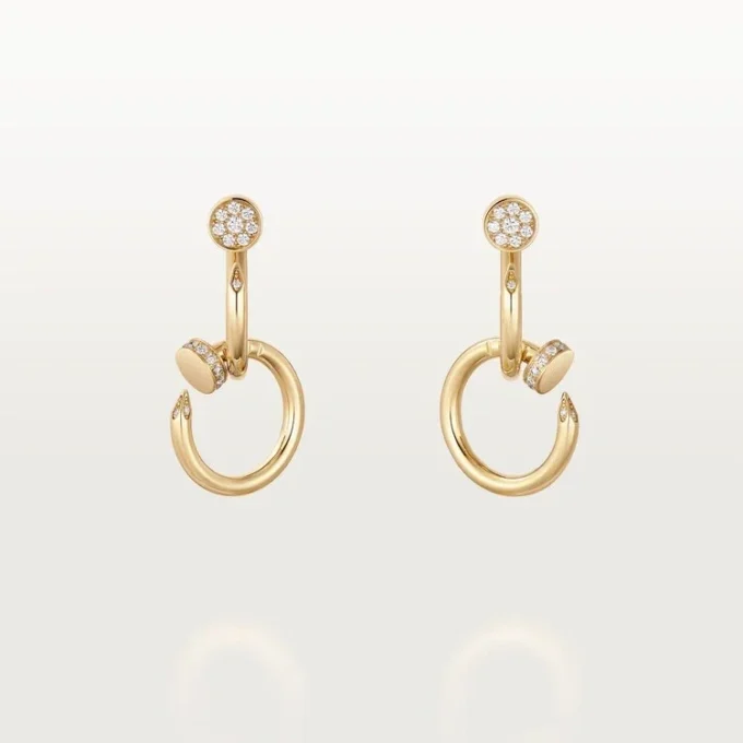 Brincos Juste Un Clou, Duplos, Diamantes