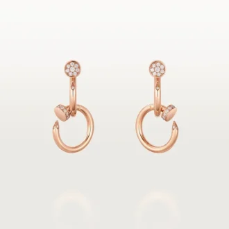 Brincos Juste Un Clou, Duplos, Diamantes