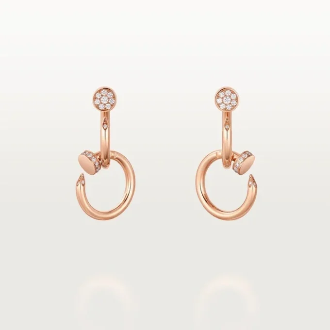 Brincos Juste Un Clou, Duplos, Diamantes
