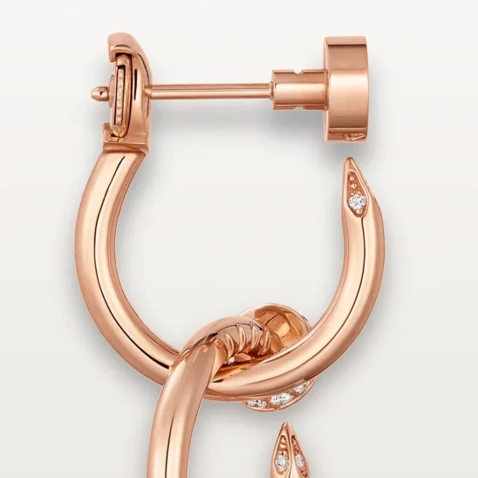 Brincos Juste Un Clou, Duplos, Diamantes