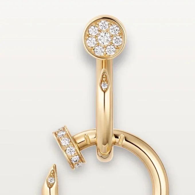 Brincos Juste Un Clou, Duplos, Diamantes
