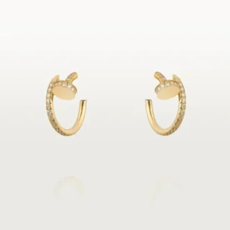 Brincos Juste Un Clou – Ouro amarelo, diamantes – Cartier