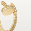 Brincos Juste Un Clou – Ouro amarelo, diamantes – Cartier