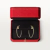 Brincos Juste Un Clou – Ouro amarelo, diamantes – Cartier