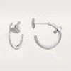 Brincos Juste Un Clou – Ouro Branco – Cartier