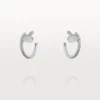 Brincos Juste Un Clou – Ouro Branco, Diamantes – Cartier