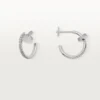 Brincos Juste Un Clou – Ouro Branco, Diamantes – Cartier