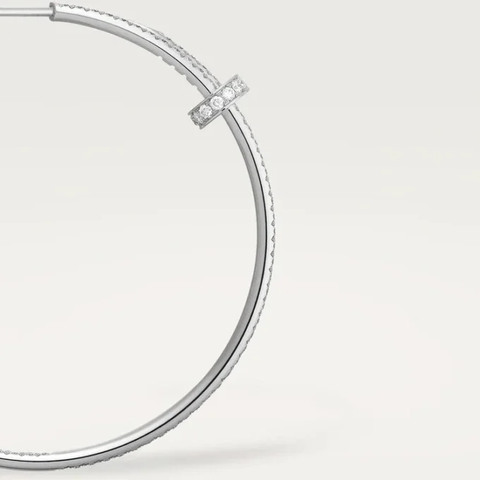 Brincos Juste Un Clou – Ouro Branco, Diamantes – Cartier