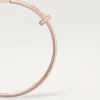 Brincos Juste Un Clou – Ouro rosa, diamantes – Cartier