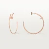 Brincos Juste Un Clou – Ouro rosa, diamantes – Cartier