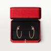 Brincos Juste Un Clou – Ouro rosa, diamantes – Cartier