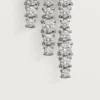 Brincos Lignes Essentielles, diamantes de corte brilhante