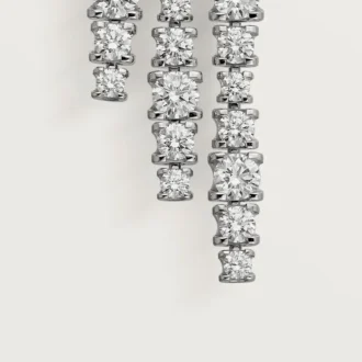 Brincos Lignes Essentielles, diamantes de corte brilhante