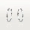 Brincos Love – Ouro Branco – Cartier