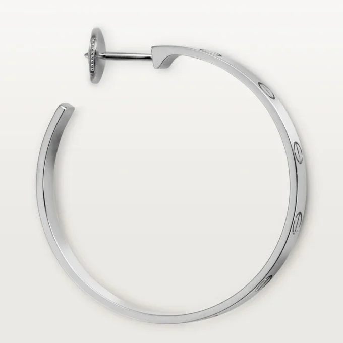 Brincos Love – Ouro Branco – Cartier