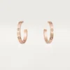 Brincos Love – Ouro rosa, diamante – Cartier
