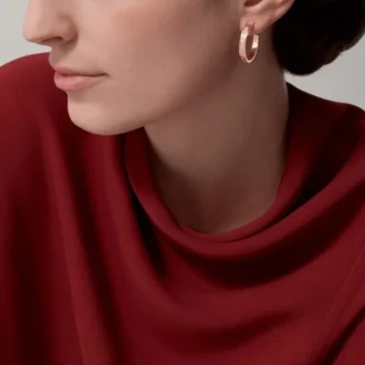 Brincos Love – Ouro rosa, diamante – Cartier