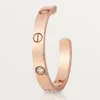 Brincos Love – Ouro rosa, diamante – Cartier
