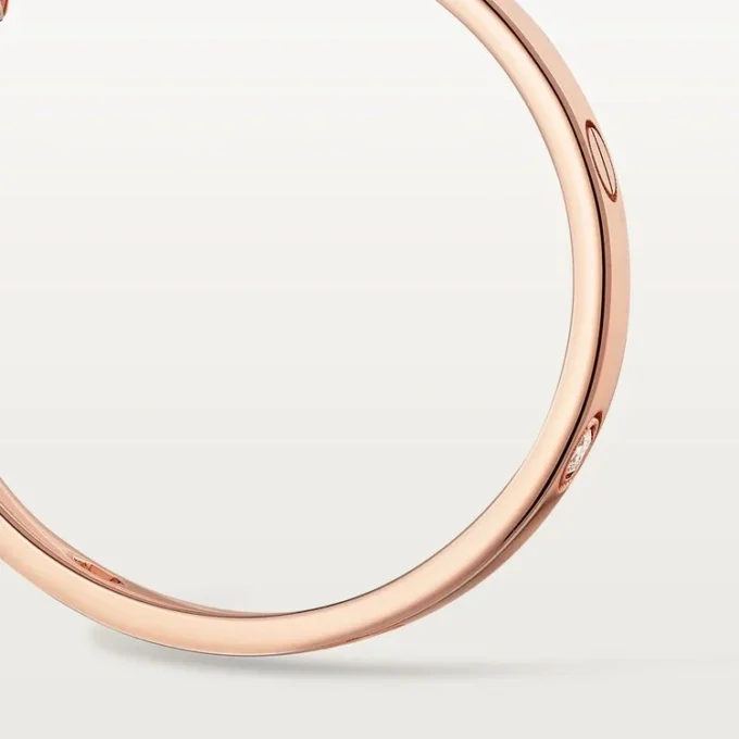 Brincos Love – Ouro rosa, diamante – Cartier