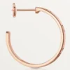 Brincos Love – Ouro rosa, diamante – Cartier