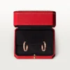 Brincos Love – Ouro rosa, diamante – Cartier