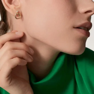 Brincos Trinity, diamantes de corte brilhante