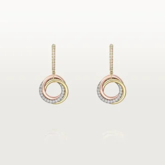 Brincos Trinity, Meio Pavé