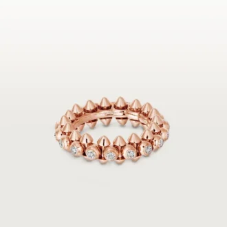 Clash De Cartier – Anel com pavé de diamantes em ouro rosa | Cartier EUA