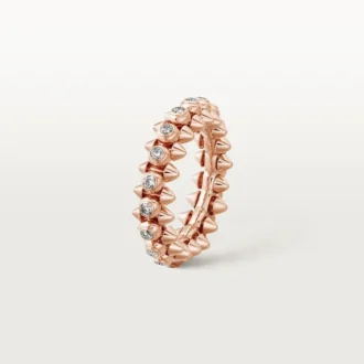 Clash De Cartier – Anel com pavé de diamantes em ouro rosa | Cartier EUA
