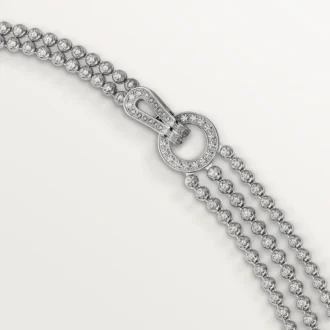 Colar Agrafe, diamantes de corte brilhante, pavé