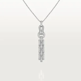 Colar Agrafe – Ouro Branco, Diamantes – Cartier