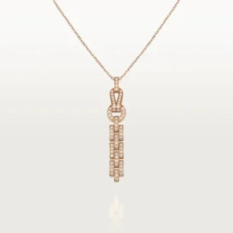 Colar Agrafe – Ouro rosa, diamantes – Cartier